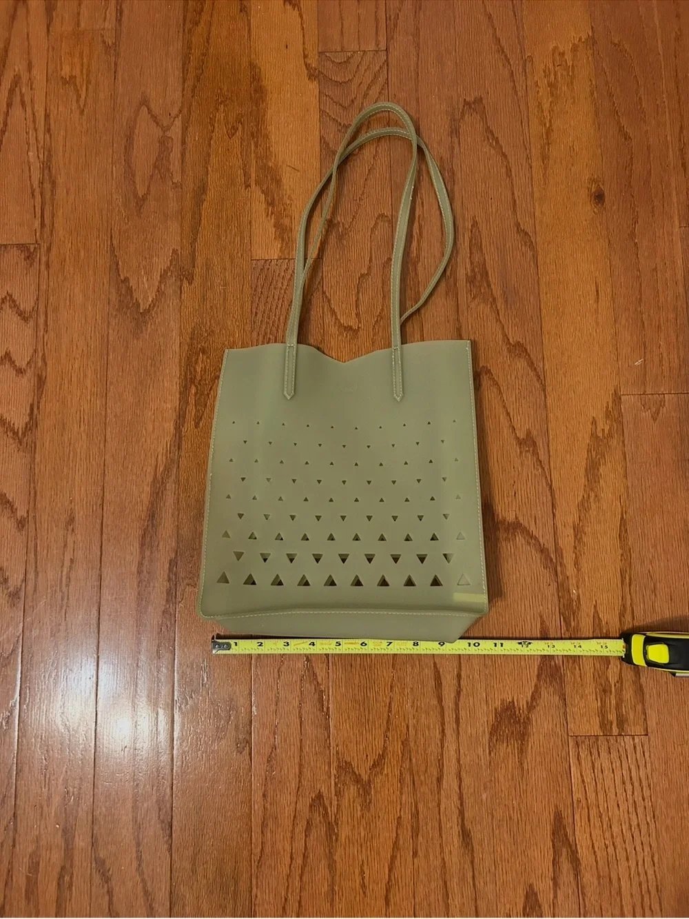 Eddie Borgo Olive Green Laser-Cut Tote